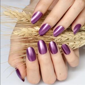 Elegant Purple Press On Nails